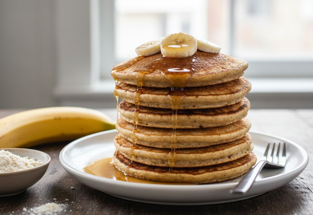 Pancakes banane avoine express 3 ingredients